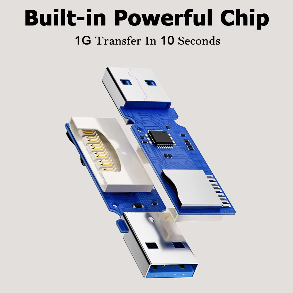 Lecteur de carte TF + SD 2 en 1