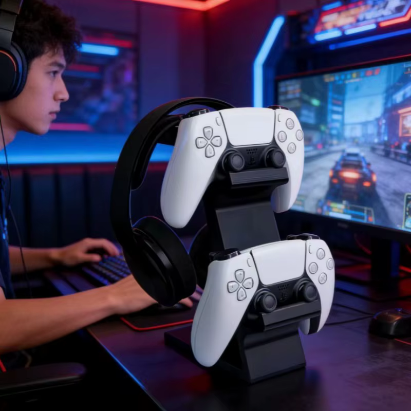 Support de casque et de manettes de jeu multifonctionnel universel pour PS4/PS5/XBOX