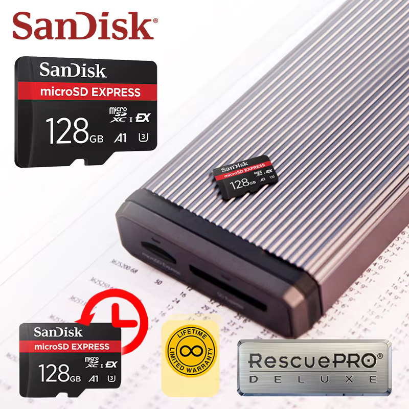 Carte microSD Express 128GB 256GB A2 5.3K NVMe TF