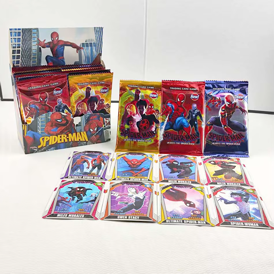 Nouvelle collection de cartes de super-héros populaires, jeu de cartes, dessin animé, cadeau d'anniversaire pour enfants, cadeaux de vacances