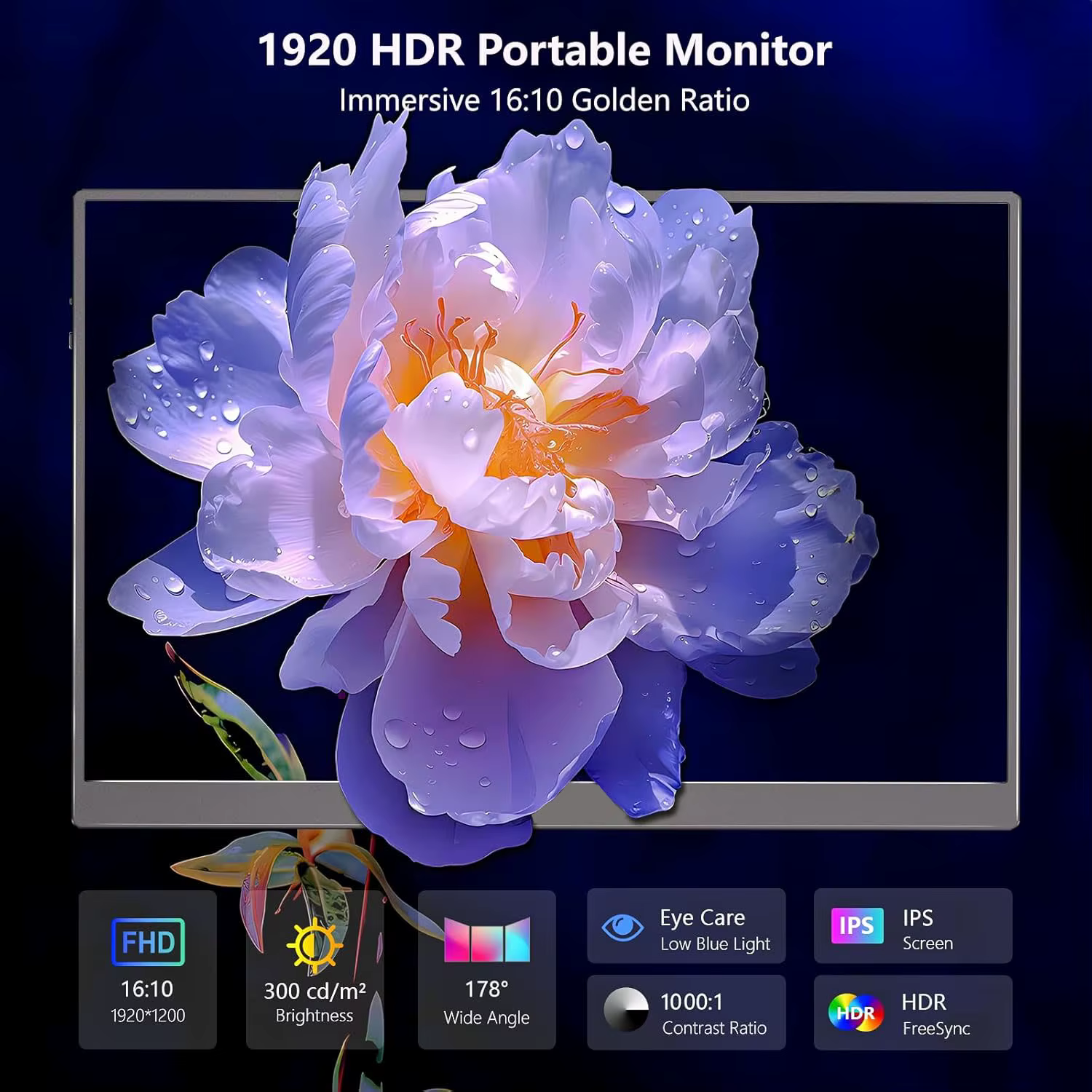 Moniteur portable 16 pouces 1920x1200P IPS