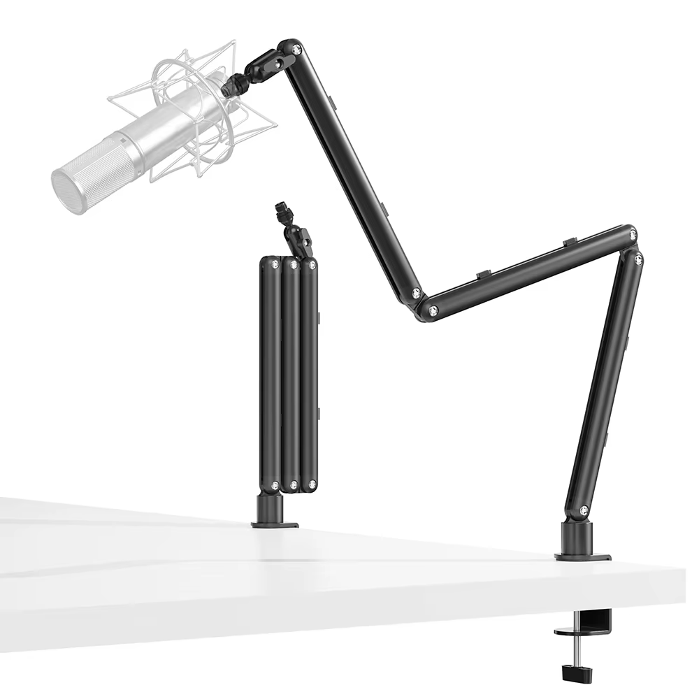 Support de microphone réglable pour bureau