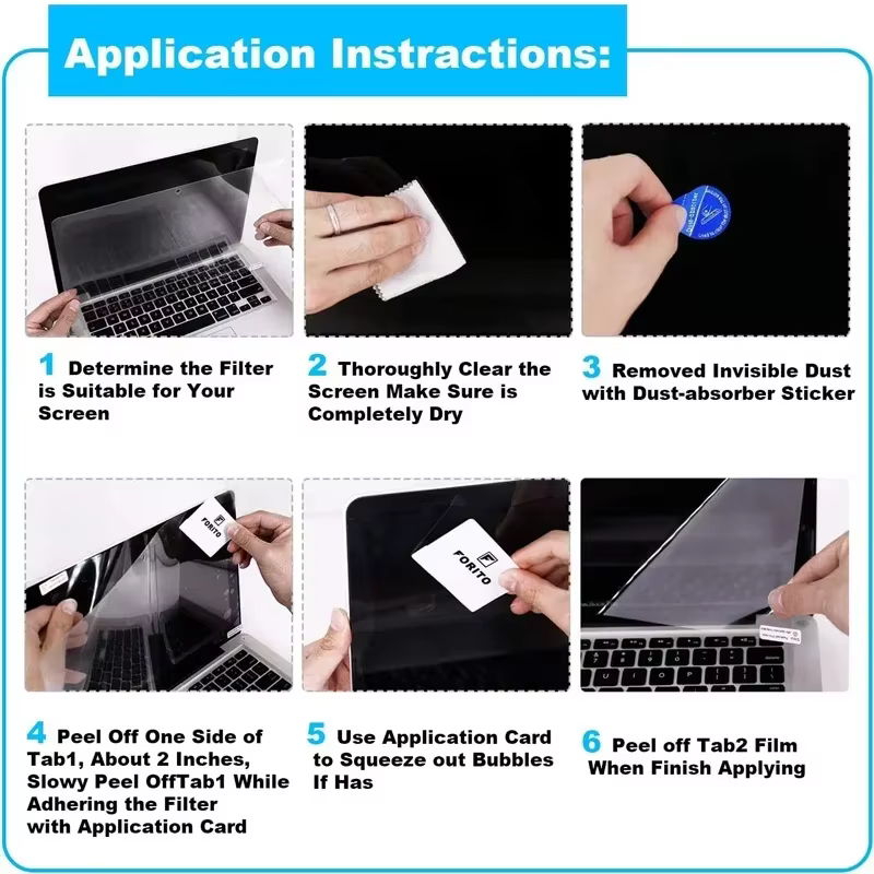 Film de protection haute définition pour écran d'ordinateur portable 13
