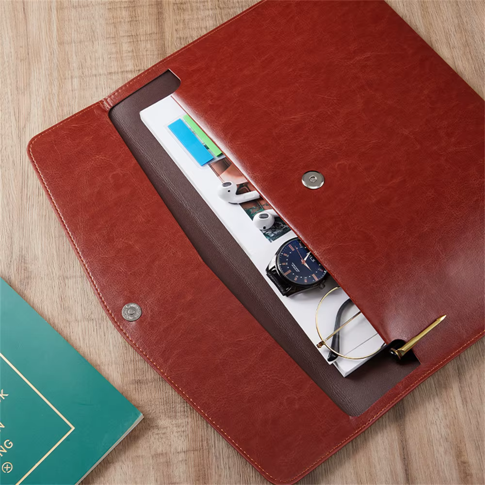 Porte-documents en cuir, porte-cartes, porte-passeport, organisateur de fichiers de données, sac de contrat GT, organisateur de fichiers scolaires