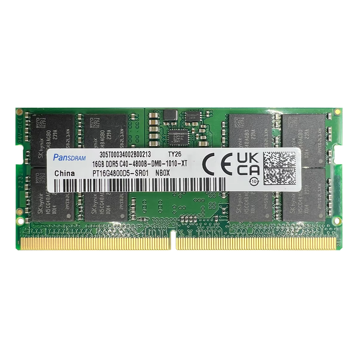 Mémoire RAM pour ordinateur portable Pansdram DDR5 8 Go 16 Go 32 Go 4800 5600 PC5 38400 44800