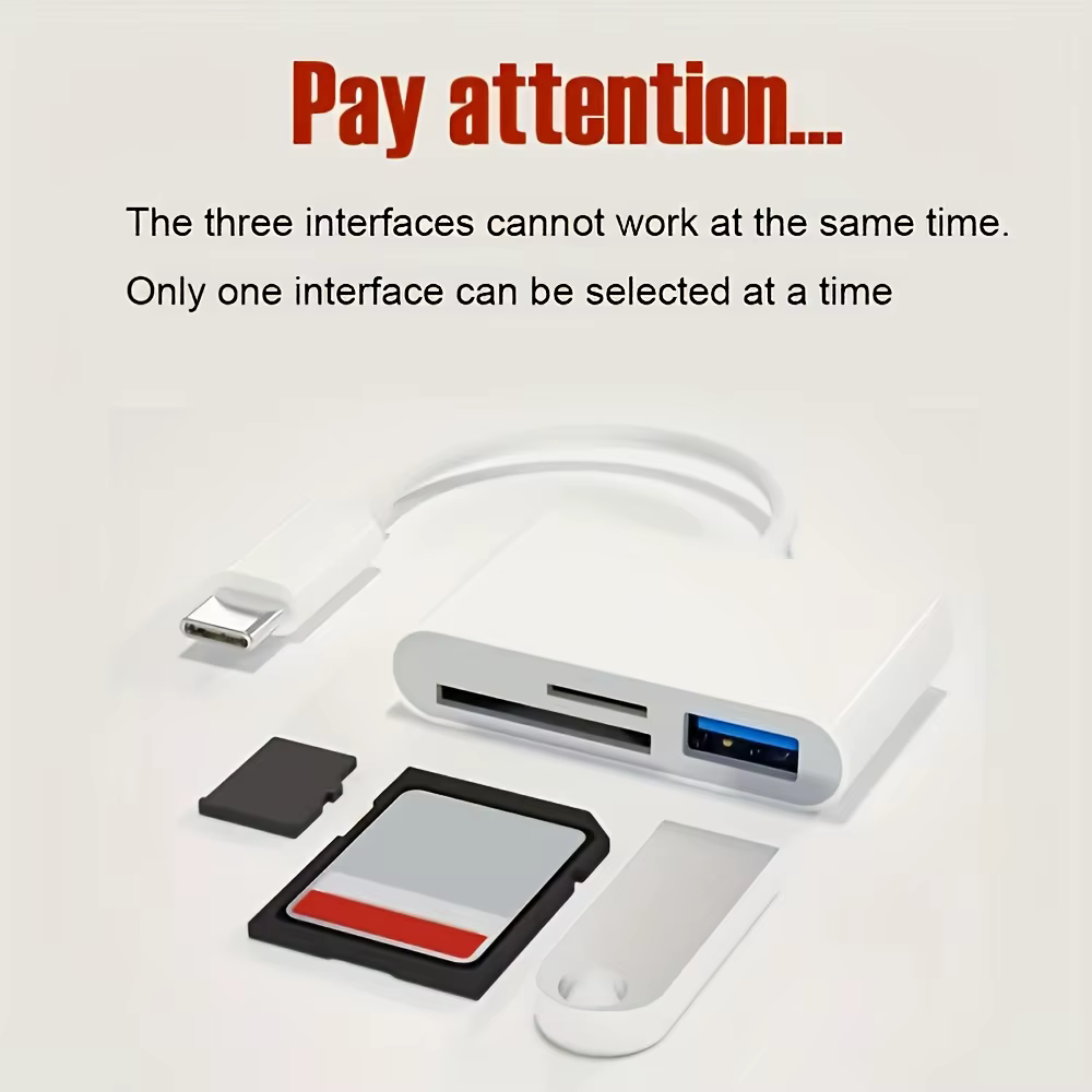 Lecteur de carte SD 3 en 1, adaptateur OTG, Port 2.0/3.0, Compatible avec MacBook Pro, ordinateur portable, caméra, téléphones portables