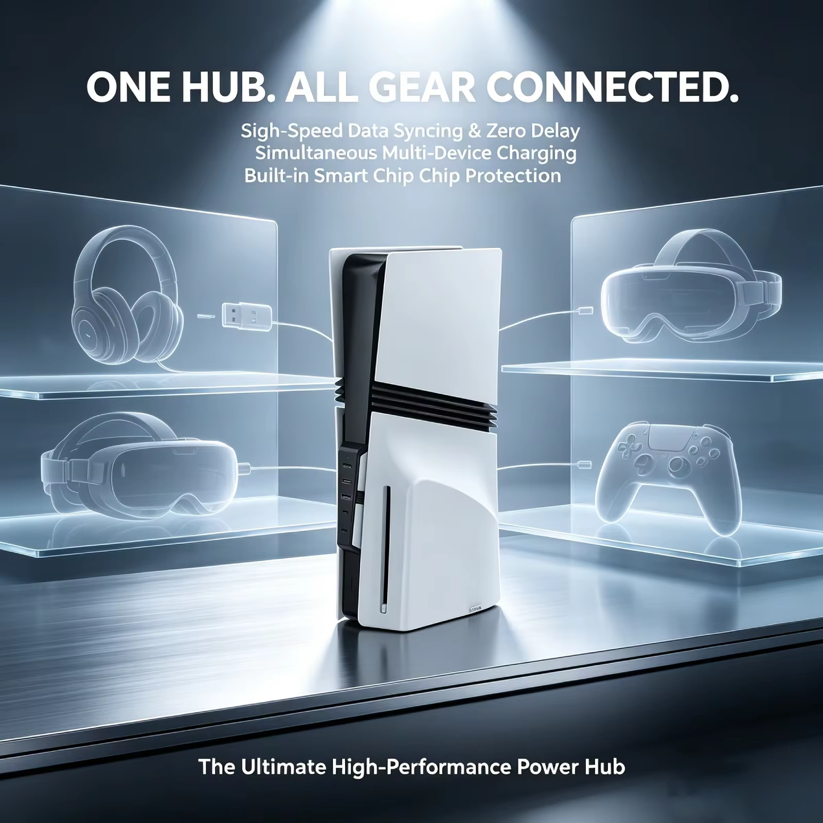Hub USB 5-en-1 pour console PS5 Pro
