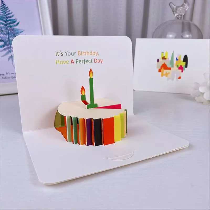 Carte d'anniversaire pop-up 3D avec enveloppe, cartes de vœux d'anniversaire, fournitures de fête parfaites, super cadeau pour les amoureux de la famille et des amis