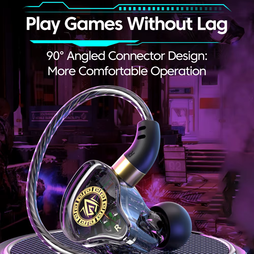 Casque de jeu Elough, écouteurs filaires