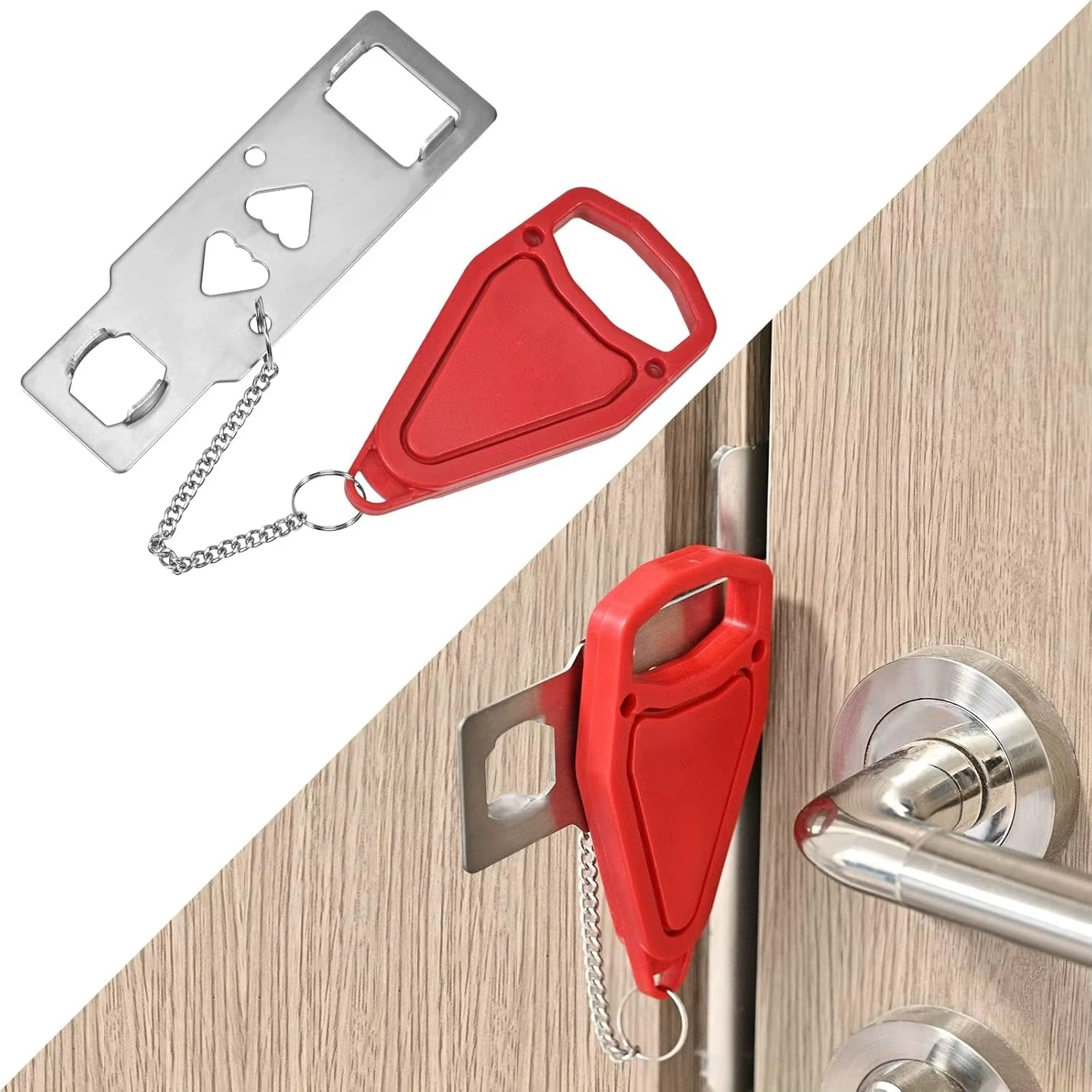Serrure de porte Portable pour voyage, dispositif de sécurité d'auto-défense pour maison, appartement, hôtel, motel vivant, dortoir scolaire