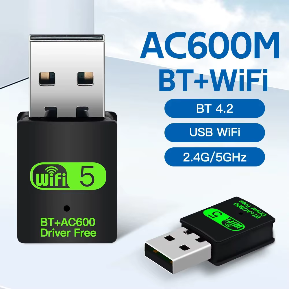 Adaptateur USB WiFi Bluetooth 600Mbps