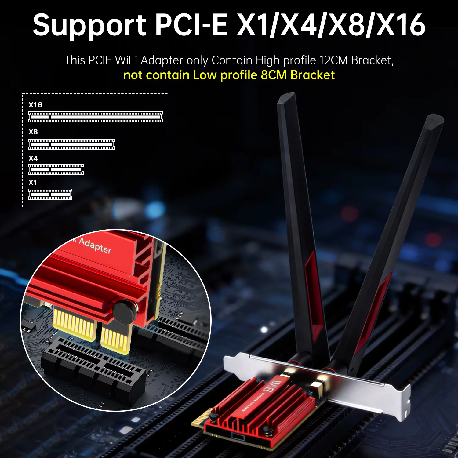 Adaptateur WiFi 7 MT7925 PCIE