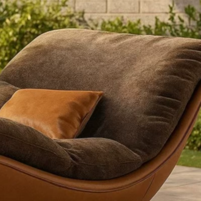 Fauteuils de salon italiens Egg, pliables, esthétiques, pour le loisir, avec dossier unique, Sillas, mobilier pour la maison
