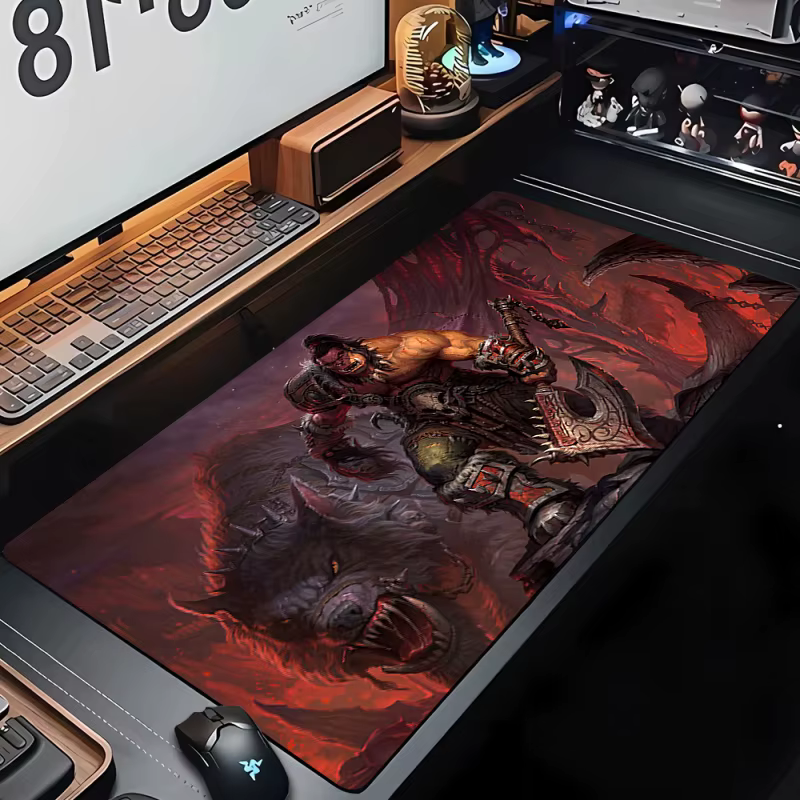 Tapis de souris de jeu média personnalisé