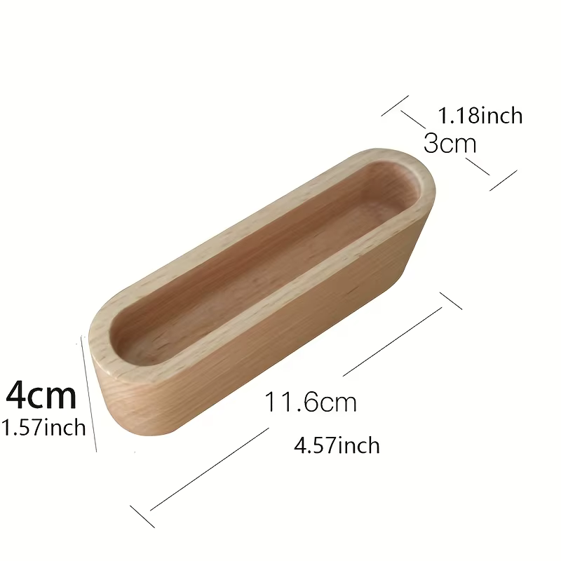 Porte-cartes de visite de luxe en bois de hêtre, organisateur de bureau exécutif, présentoir de cartes en bois de grande capacité, plateau de bureau minimaliste