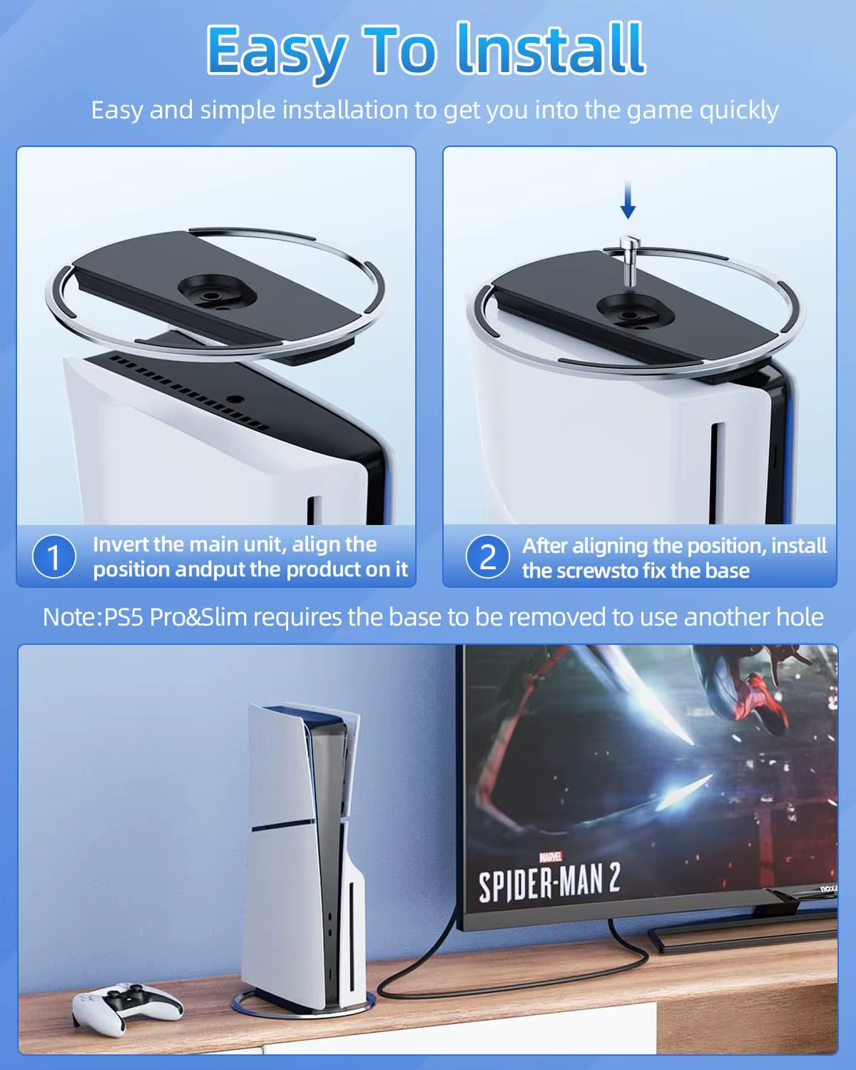 Support Vertical pour Consoles PS5