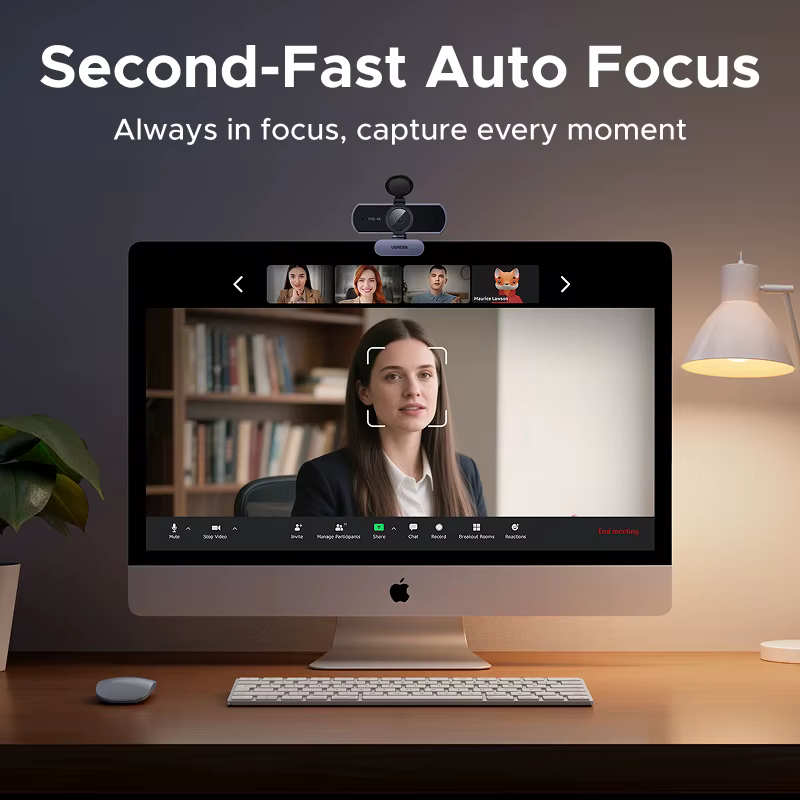 UGREEN 4K FHD 1080P Webcam 8MP pour PC