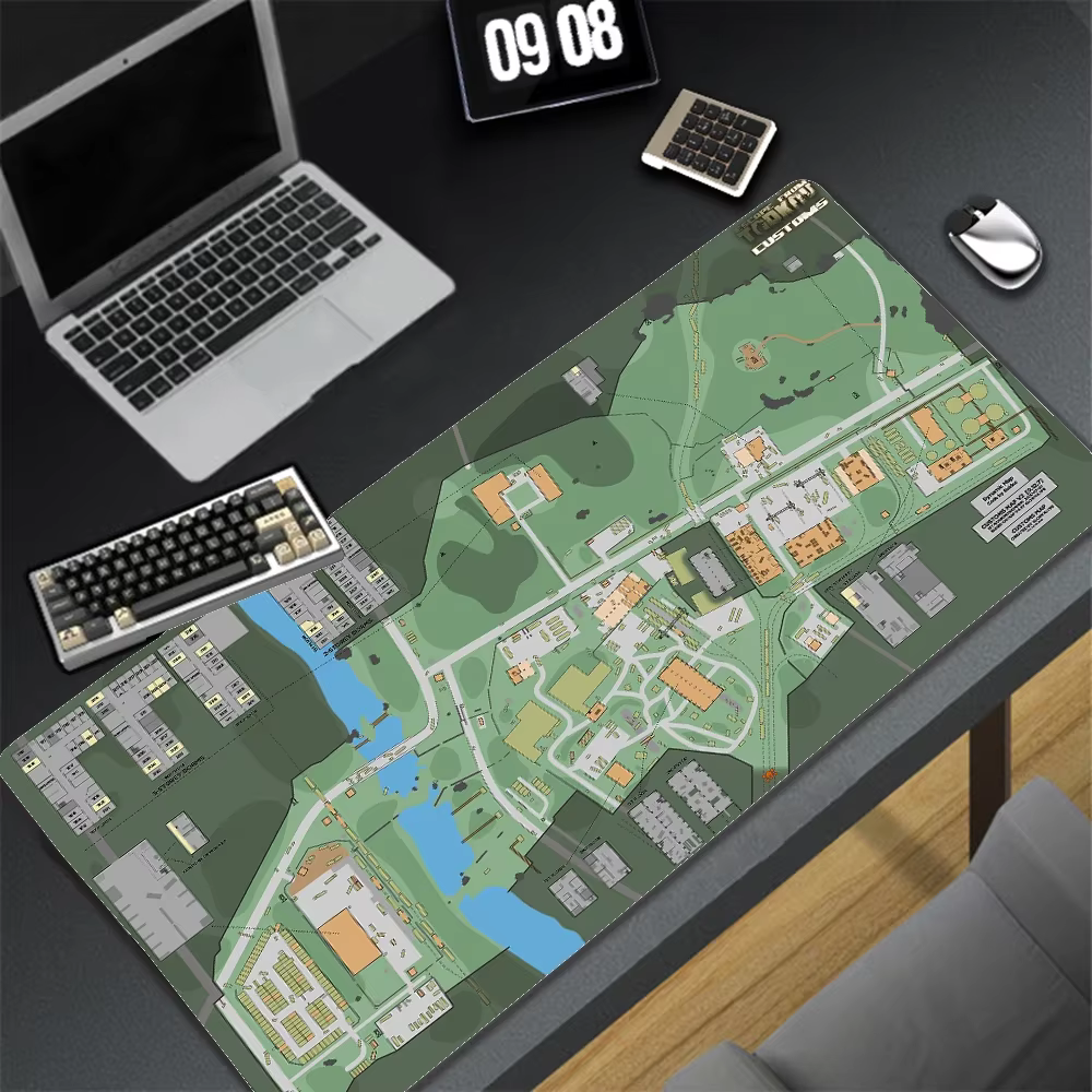 Grand tapis de souris Map of Escape from Tarkov 900X400