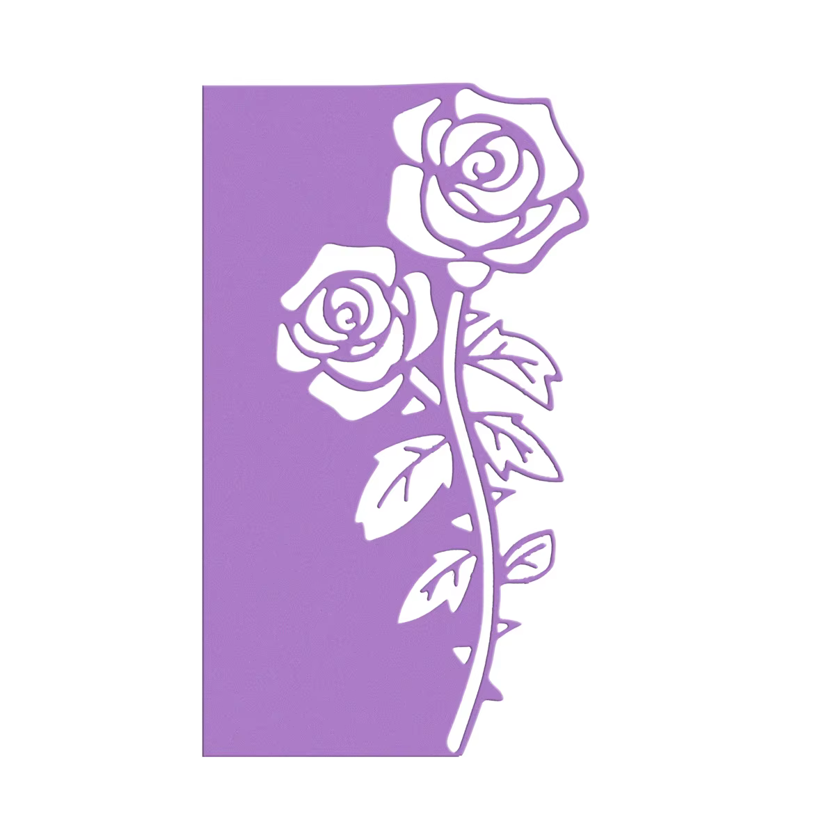 Matrices de découpe de fleurs pour bord de couverture de carte, scrapbooking, motif de rose, papier artisanal, coupe-travail d'art, moule pour enveloppe