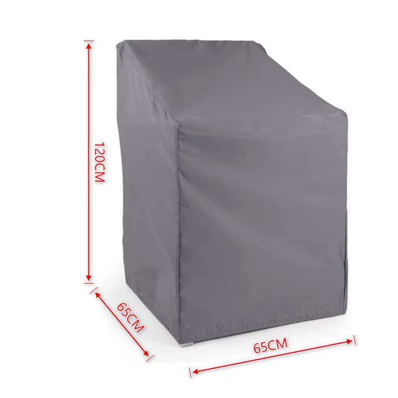 Housse de protection imperméable pour meubles de jardin 65x65x70x120cm pour chaises empilables