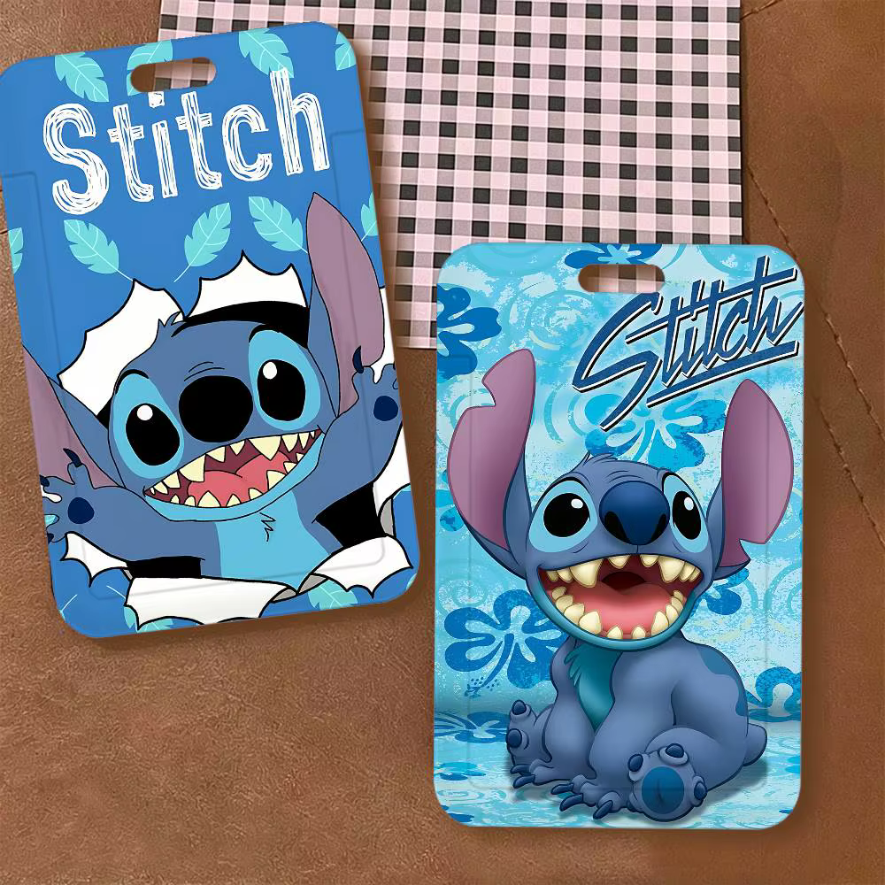 Porte-badge imprimé S-Stitch mignon avec cordon détachable, porte-carte d'identité d'employé professionnel