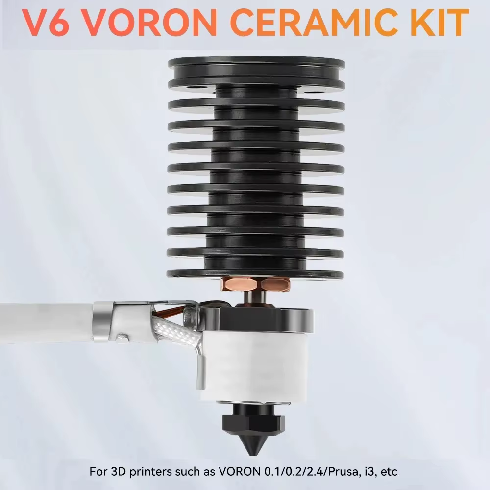 Volcan Hotend E3D V6 24V 50W 60W pour Voron 2.4 imprimante 3D tête d'impression à noyau chauffant en céramique