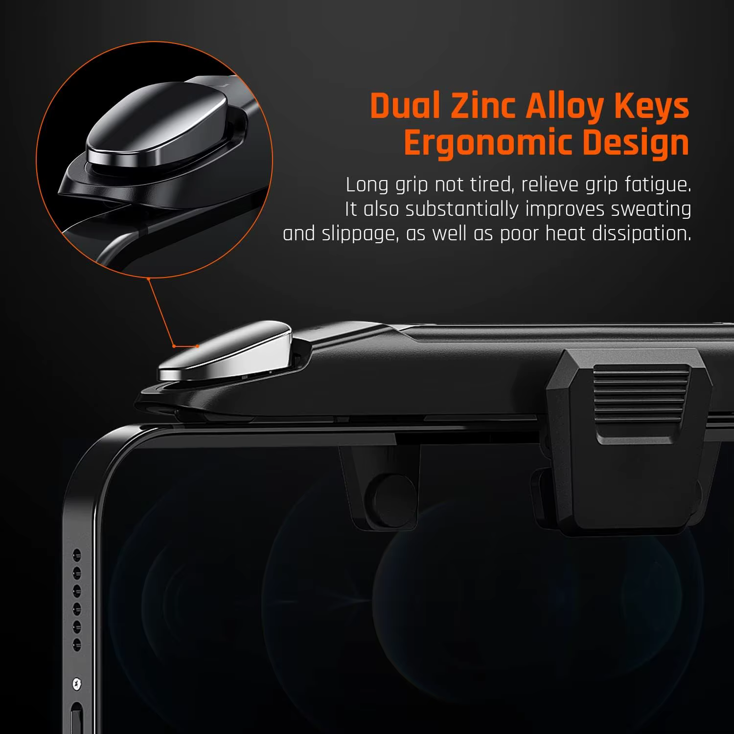 BIGBIG WON Mechager Plus M3 contrôleurs de déclencheurs de jeu mobiles serrage intégré Plug and Play pour téléphone iOS Android
