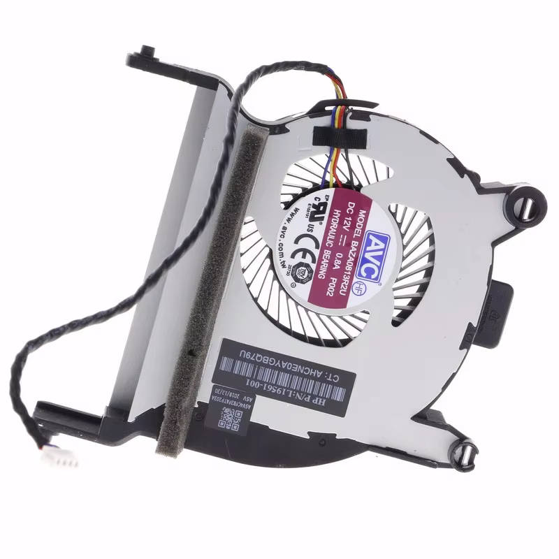 Nouveau ventilateur de refroidissement de processeur pour ordinateur portable pour HP EliteDesk 800 G4 Mini PC de bureau L19561-001 L19564-001 12V 4 broches