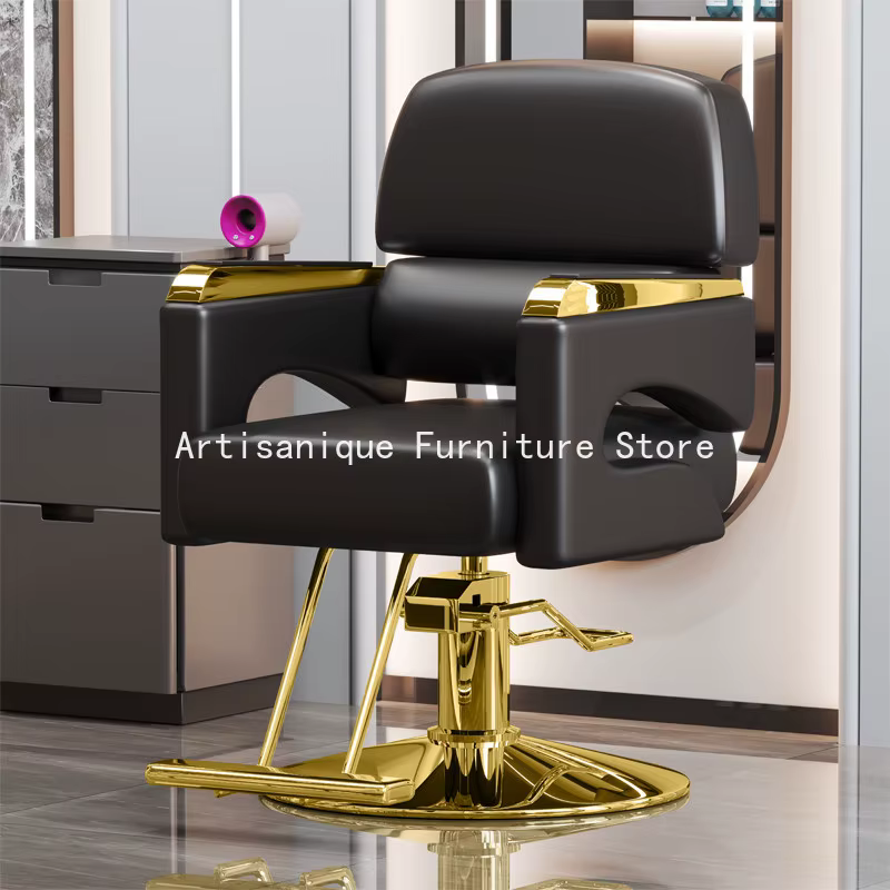 Chaise de barbier pour spa à domicile, dossier bas renforcé, chaise de salon antidérapante, résistante à l'usure, Sedia Parrucchieri, mobilier de salon de beauté