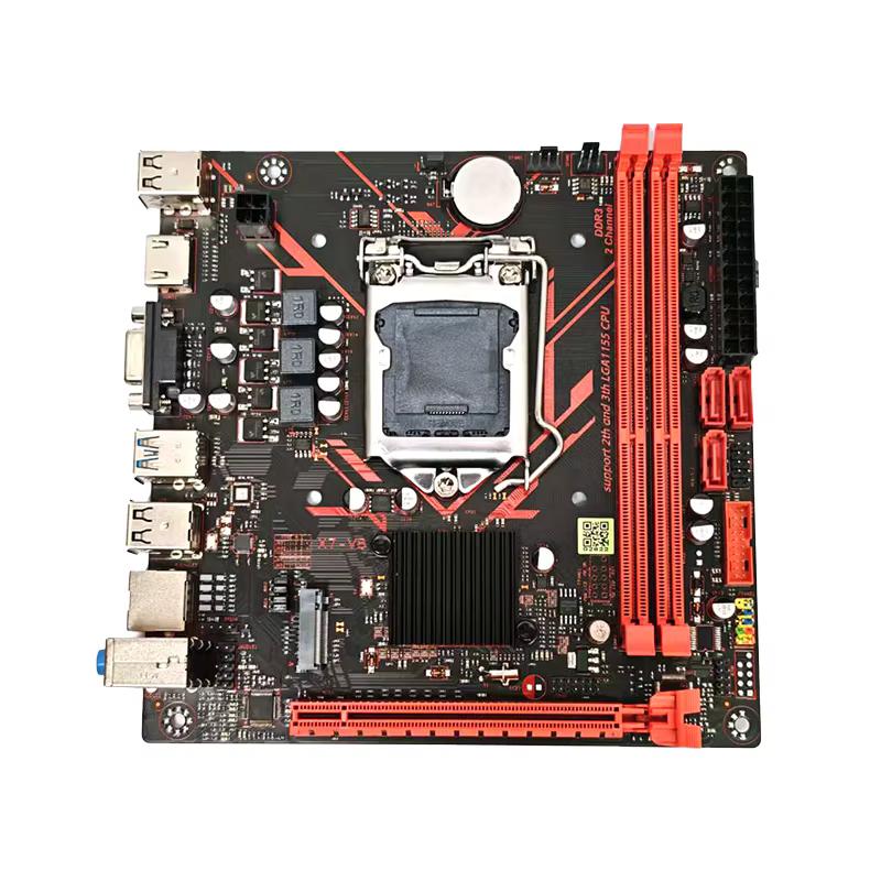 Kit de carte mère B75 Mini ITX avec processeur 3470 3570 3770 2500 2600 et kit de mémoire DDR3 16 Go 1600 MHz complet B75 TPM 2.0 PIN USB 3.0