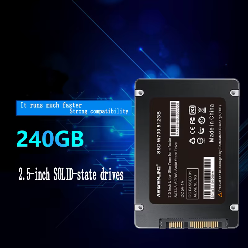 Ordinateur de jeu 2.5 "disque dur SSD 64GB 256GB 128GB 1TB 512GB disque de disque SSD haute vitesse pour ordinateur portable disque dur de bureau Sata3