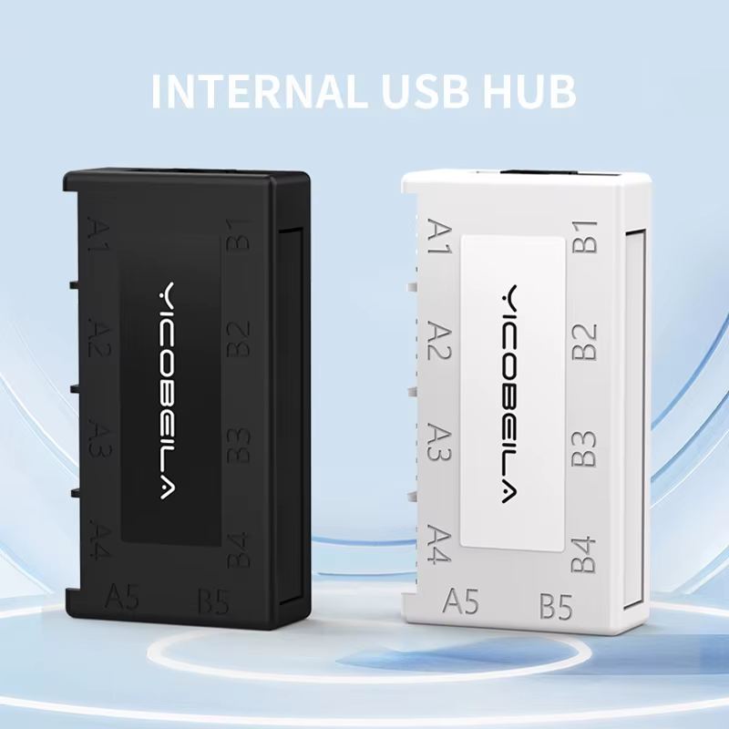 RGEEK 4 en 1 carte mère d'ordinateur interne USB2.0 9PIN HUB extenseur séparateur pour boîtier PC contrôleur RGB