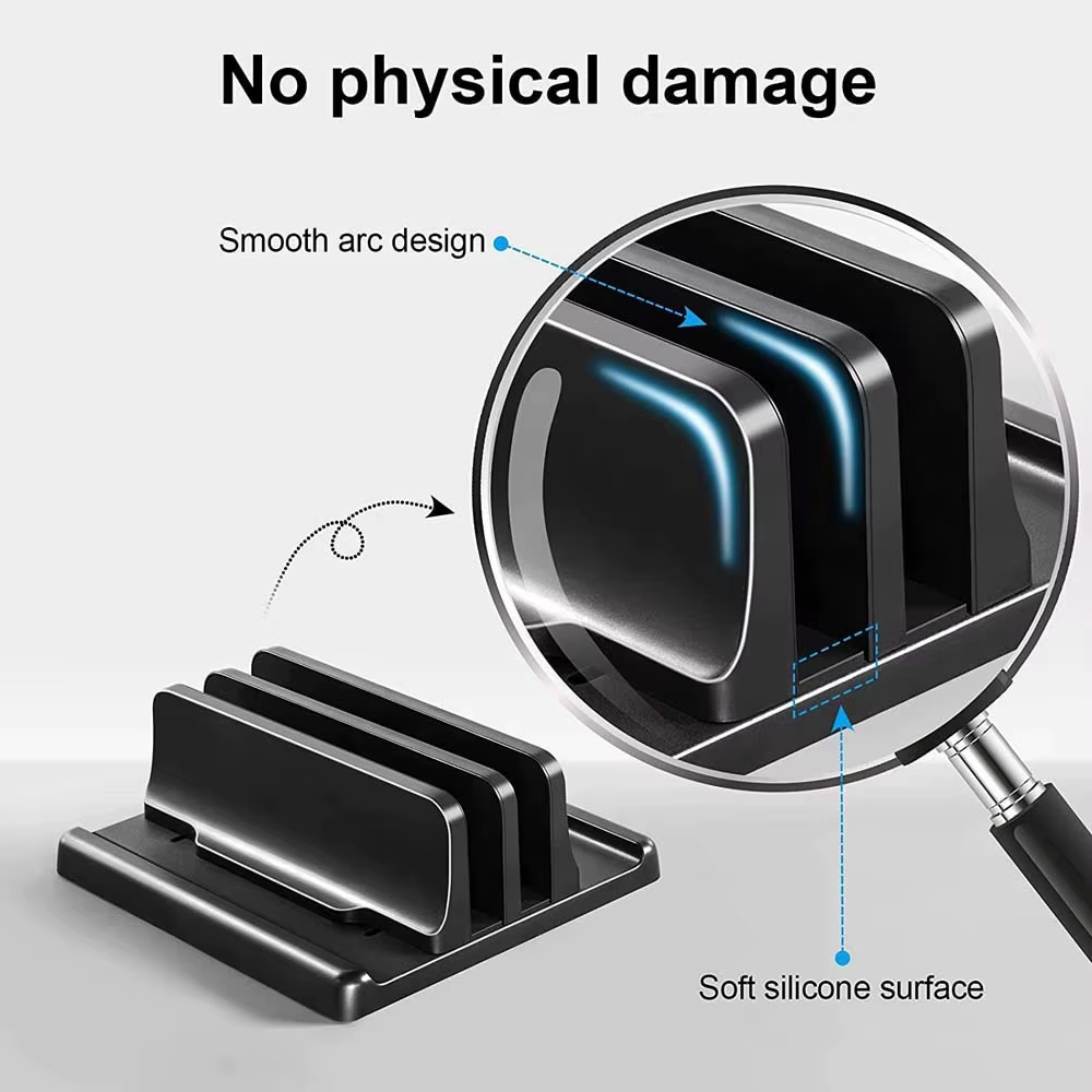 Support Vertical pour ordinateur portable de bureau 4 en 1