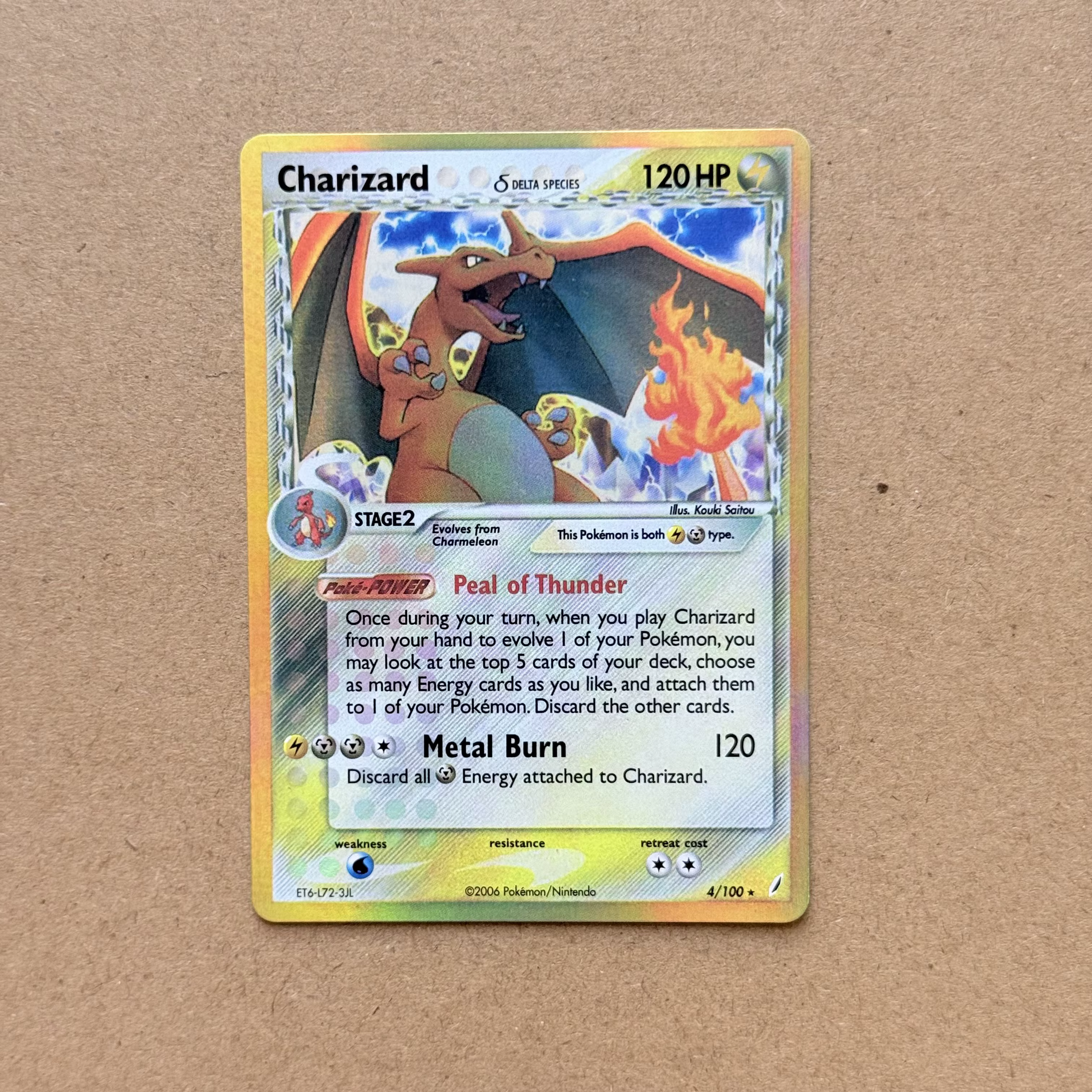 Cartes Pokémon Charizard 1ère Édition Charizard 1996 Base Set SV/Team Rocket Foil Cartes Rares Collection de Jeu Cartes PTCG Proxy