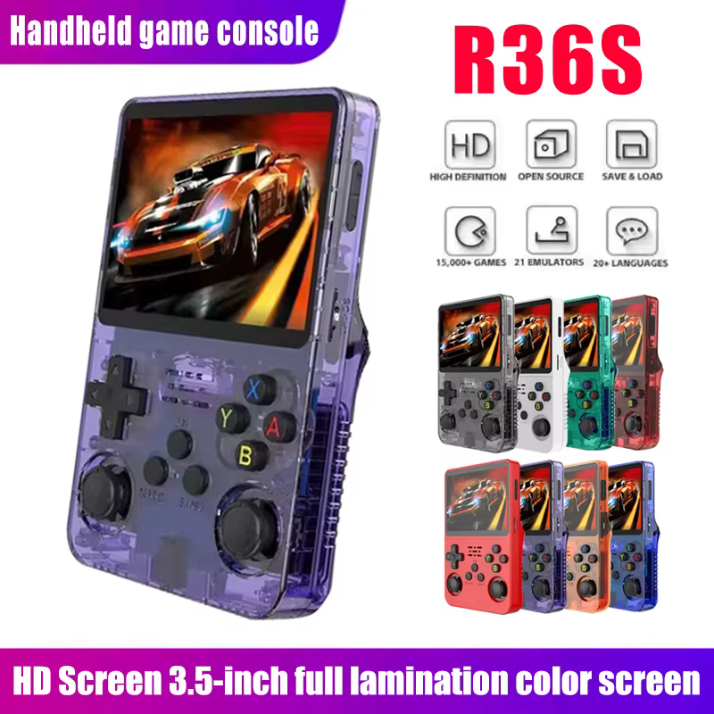 Console de jeu portable rétro R36S – Écran IPS de 3