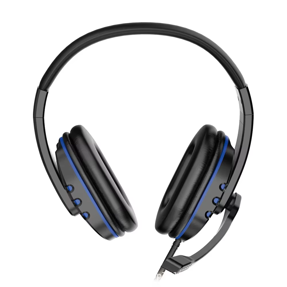 Casque de jeu 3.5mm filaire sur la tête