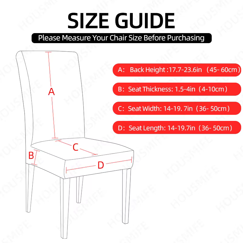 Housse de chaise de salle à manger élastique de couleur unie, 1 pièce, étui de siège extensible, housse de chaise pour salle à manger, mariage, hôtel, Banquet, bureau