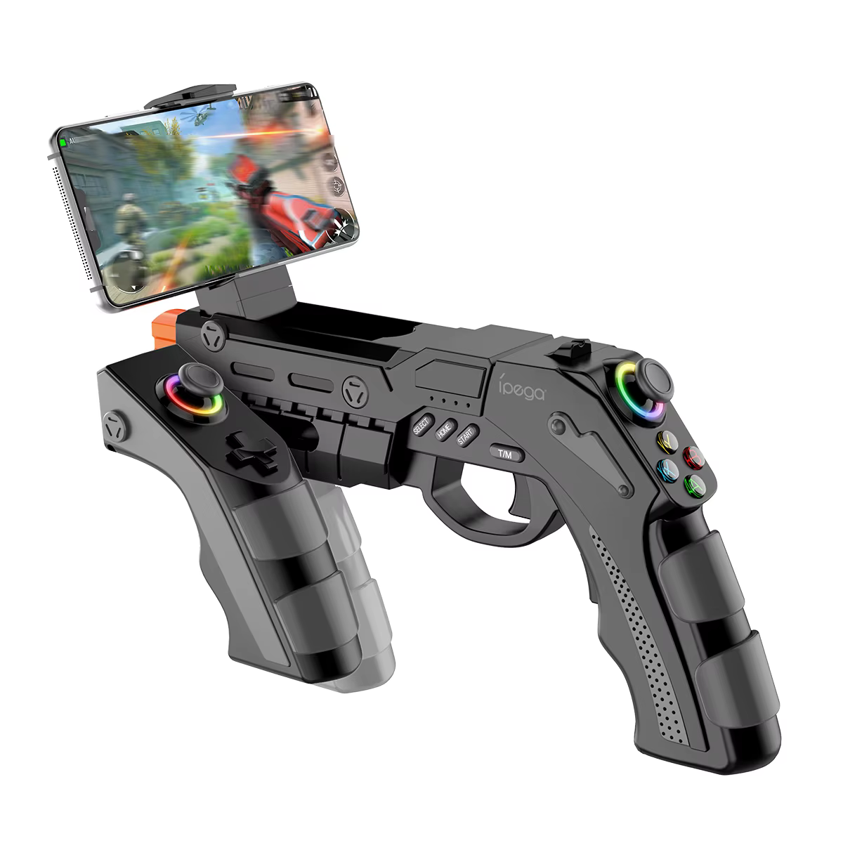 Pistolet de jeu sans fil IPEGA PG-9257 pour PS4/PS3/Android/iOS/Switch/PC avec gyroscope