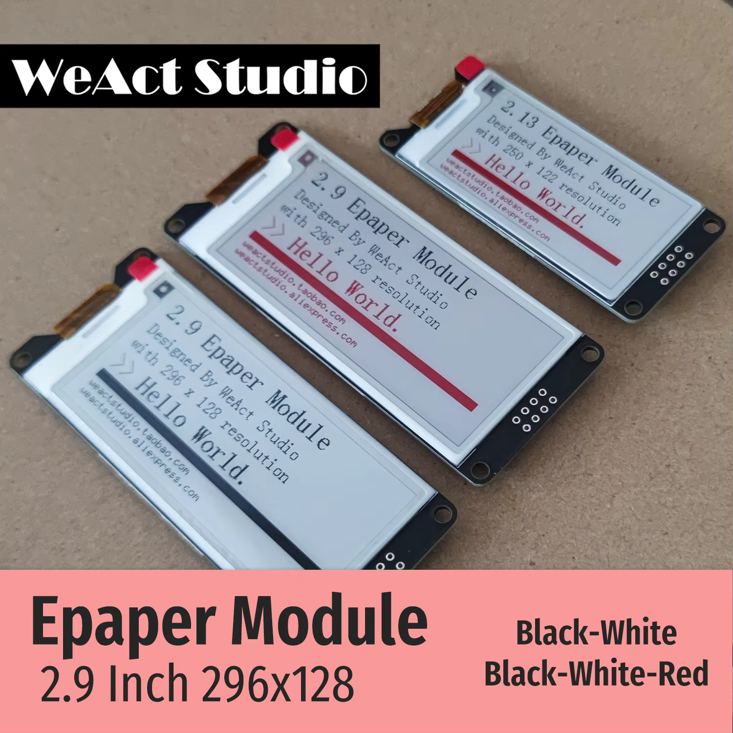 2.9 ''2.13" 2.9 2.13 pouces Module Epaper