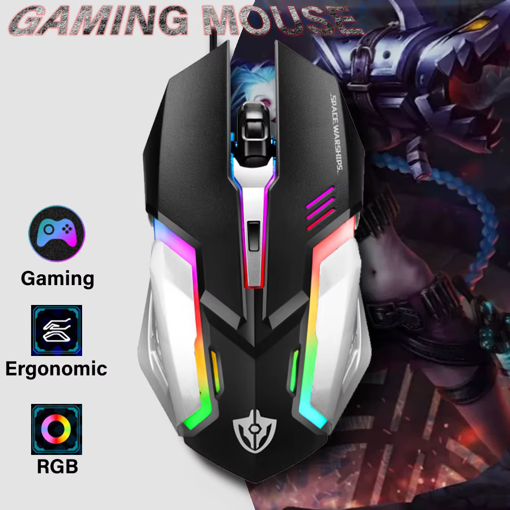 Souris filaire rétroéclairée par LED