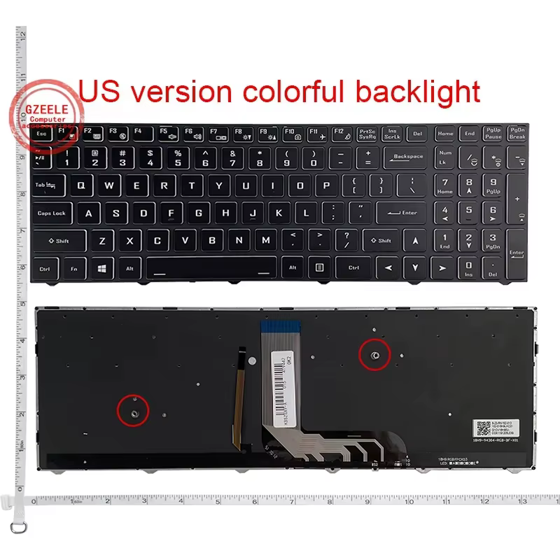 Clavier d'ordinateur portable américain pour GIGABYTE Gaming G5KC G5 MD GD G7 MD GD G7KC 6-80-N15Z0 N815Z0 CVM18H96GB9430 CVM18H93
