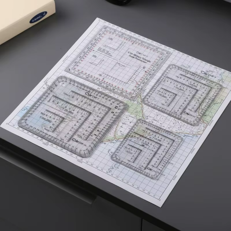Échelle de carte topographique pratique MGRS USNG, échelle de coordonnées, adaptée à la navigation et à l'exploration en mer et sur terre