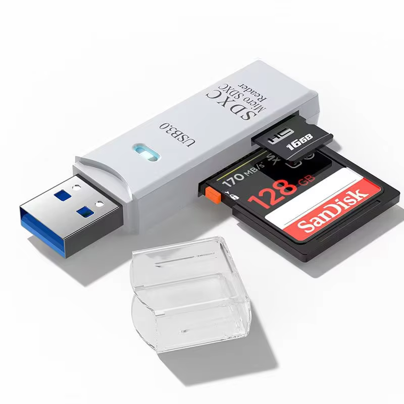 Lecteur de carte USB2.0/3.0 2 en 1
