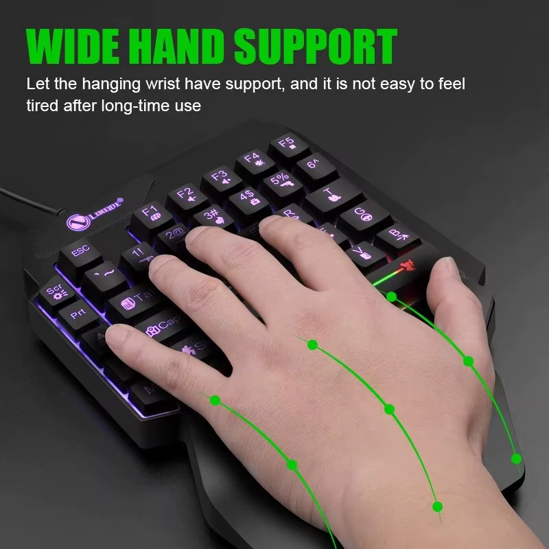 Clavier de jeu mécanique à une main à 35 touches