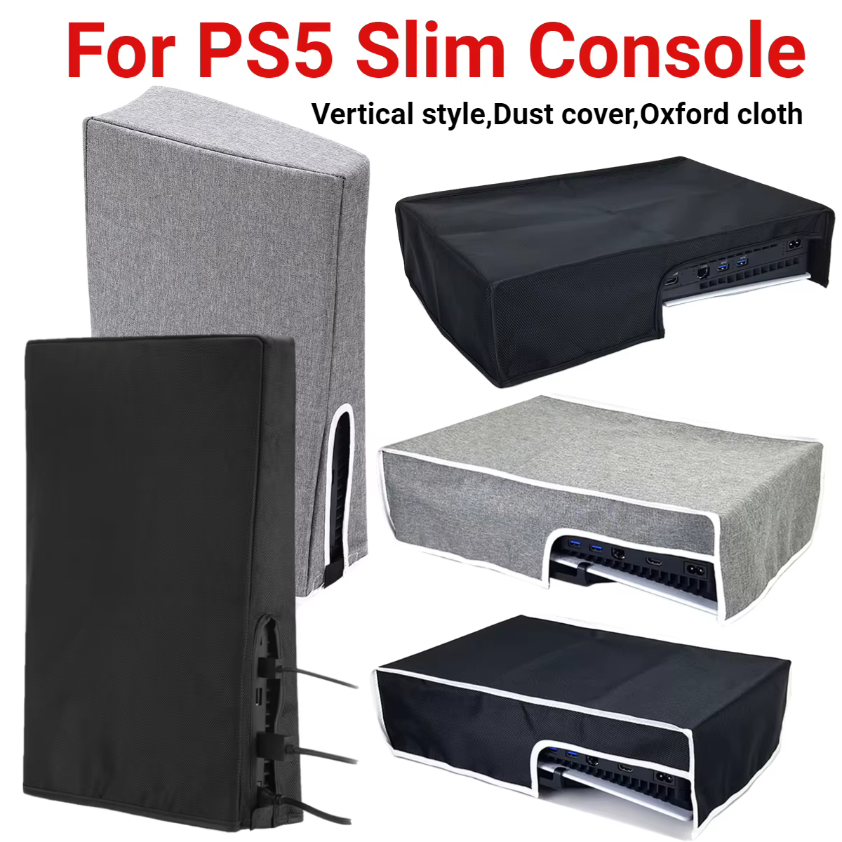 Housse anti-poussière pour console de jeu PS5 Slim