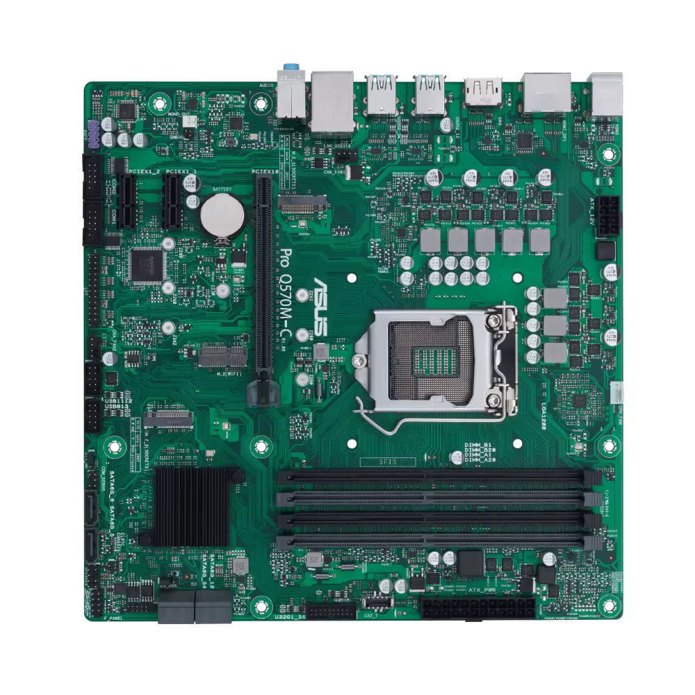 Carte mère ASUS PRO Q570M-C compatible avec les processeurs 10700F 11700F 11600K 10400F 11400F 11900K
