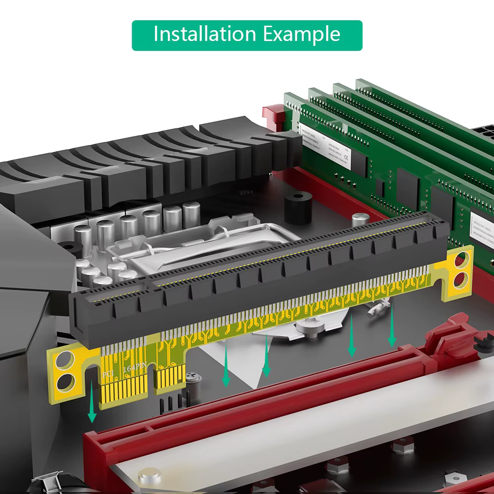 Adaptateur de carte d'extension PCI-E Express 1x à 16x