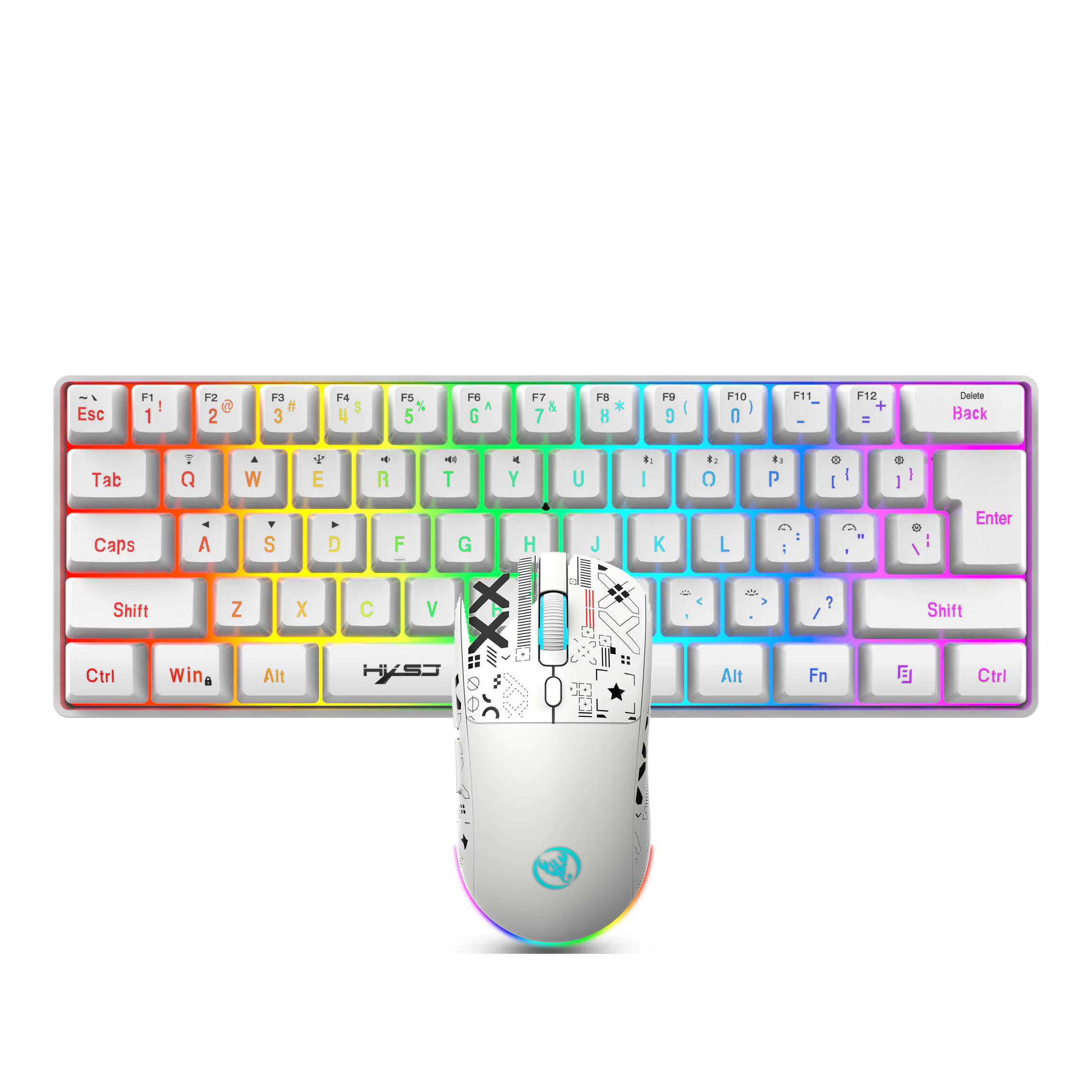 Ensemble clavier et souris de jeu sans fil 60%