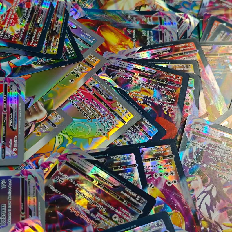 Cartes Pokemon V VMAX GX EX, version française et anglaise, 60/100 pièces, ensemble de cartes holographiques rares, pour collection Pokemon TCG, cadeau