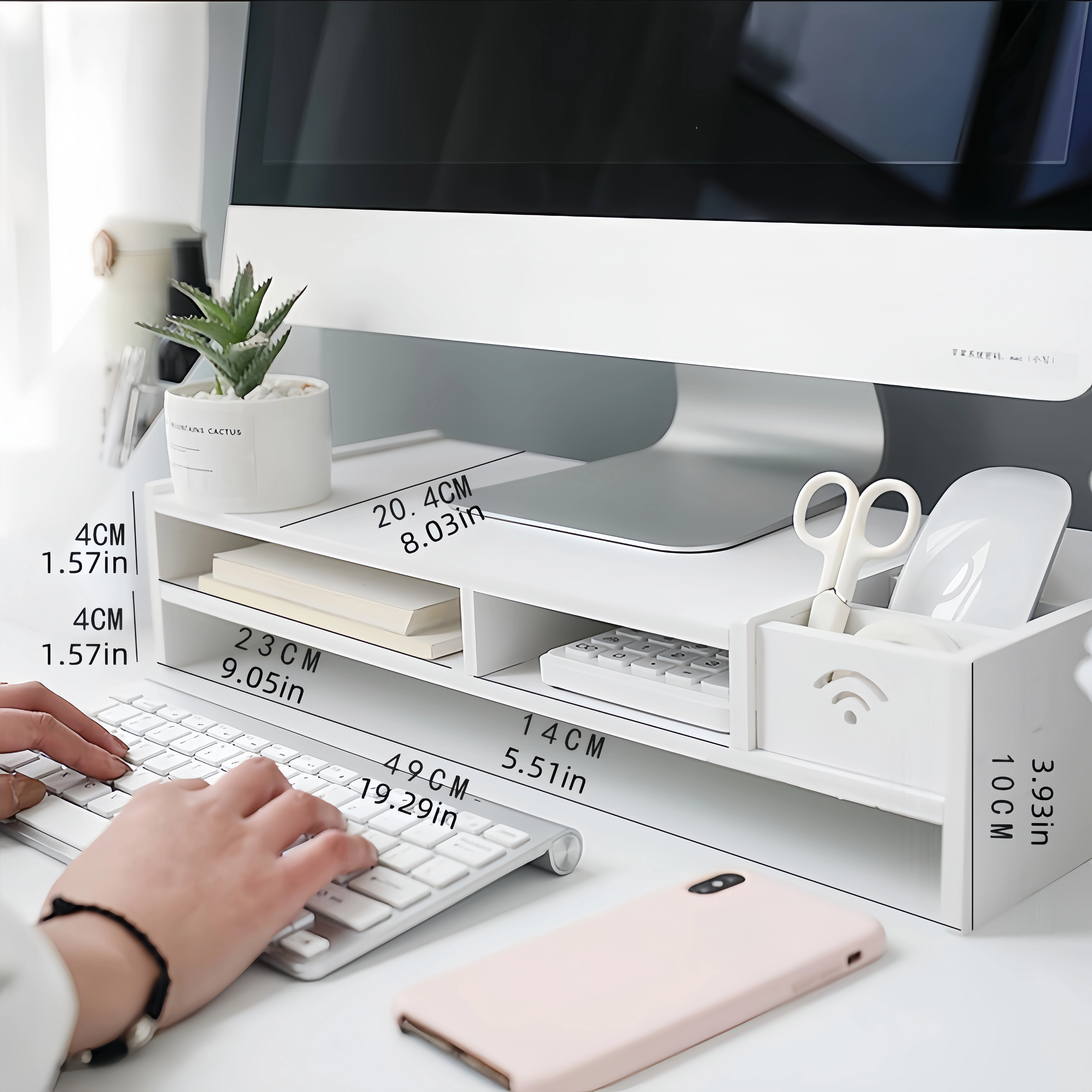 Support de moniteur d'ordinateur de bureau
